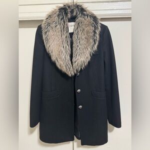 Vintage Esprit Black Wool Coat Size S